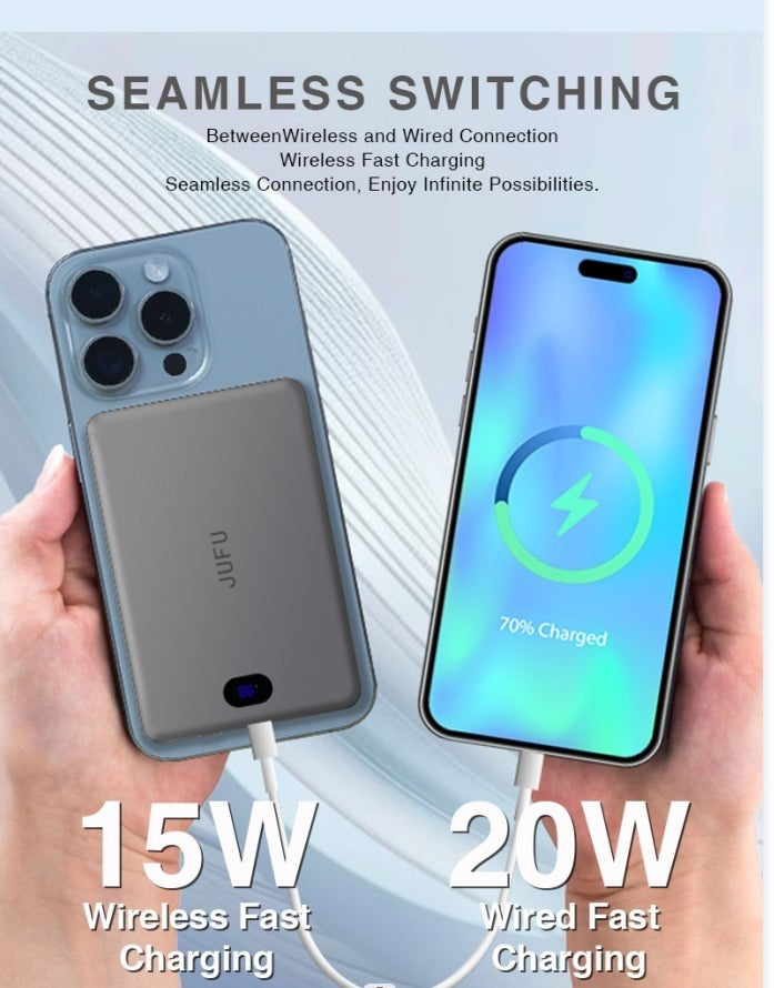 Adaptable To The Whole Scene With Magnetic Wireless Power Bank, A Savior For Travel And Office