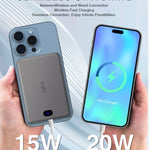 Adaptable To The Whole Scene With Magnetic Wireless Power Bank, A Savior For Travel And Office
