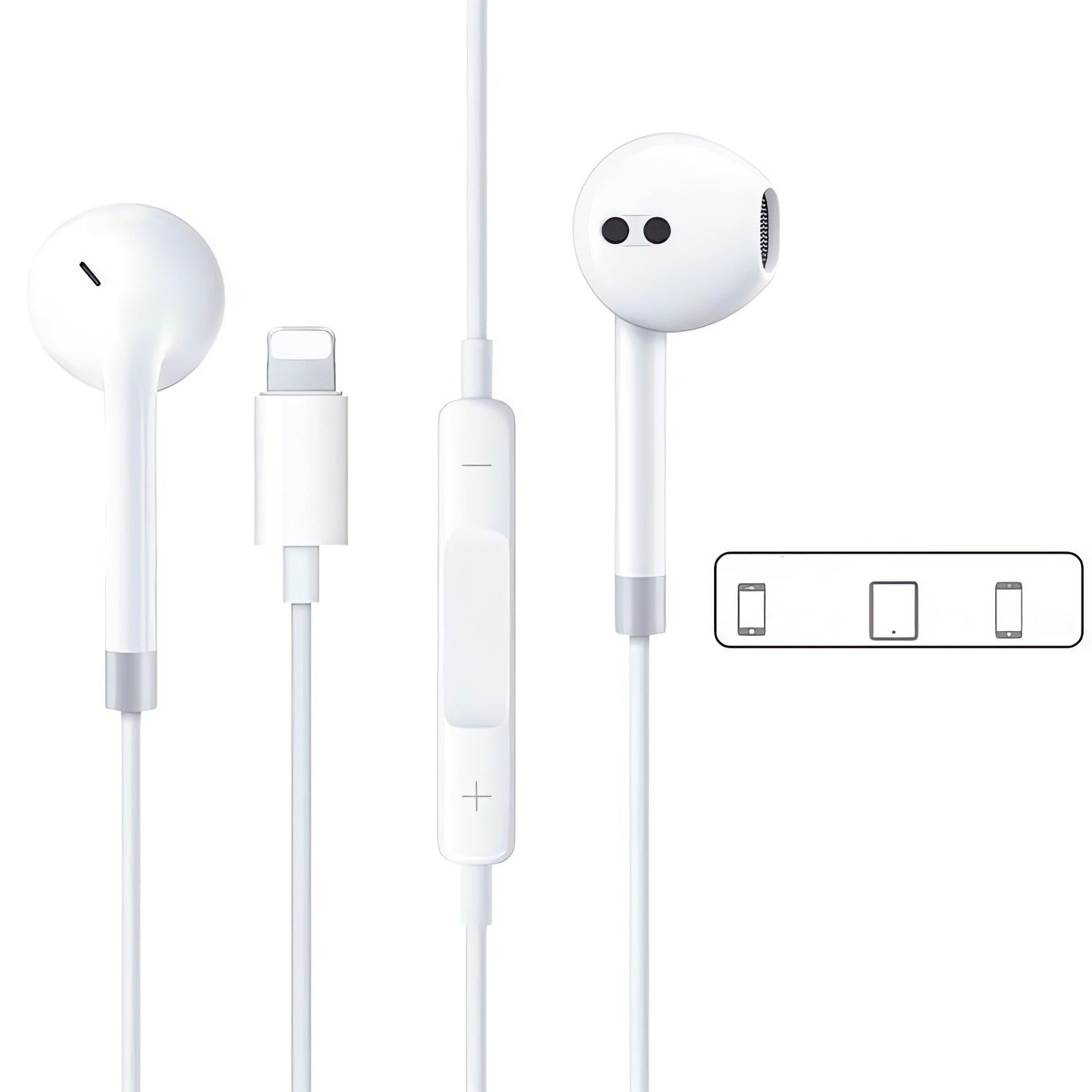 Lightning In-ear Headphones For IPhone14,13,12,11,7,8 Plus, XS, With Lightning Connector, IPhone Wired Earbuds, Built-in Remote Control To Control Music, Calls, And Volume