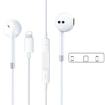 Lightning In-ear Headphones For IPhone14,13,12,11,7,8 Plus, XS, With Lightning Connector, IPhone Wired Earbuds, Built-in Remote Control To Control Music, Calls, And Volume