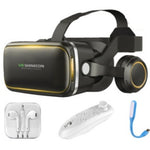 Original VR Shinecon  Gafas De Realidad Virtual 120 Fov 3D Gafas Google Carton Con Auriculares Estereo Caja Para Smartphone