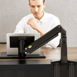 F80 Computer Monitor Stand Desktop Lcd Dual Screen Telescopic Rotating Lifting Desktop Shelf F100A