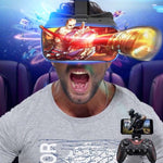 New VRG Pro 3D VR Glasses Virtual Reality Full Screen Visual Wide-Angle VR Glasses For 5 To 7 Inch Smartphone Eyeglasses Devices