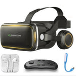 Original VR Shinecon  Gafas De Realidad Virtual 120 Fov 3D Gafas Google Carton Con Auriculares Estereo Caja Para Smartphone