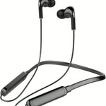 Black Neck Hanging Wireless Sports Earbuds Stereo Bass Outdoor Sports Fitness Running Exercise Headphones