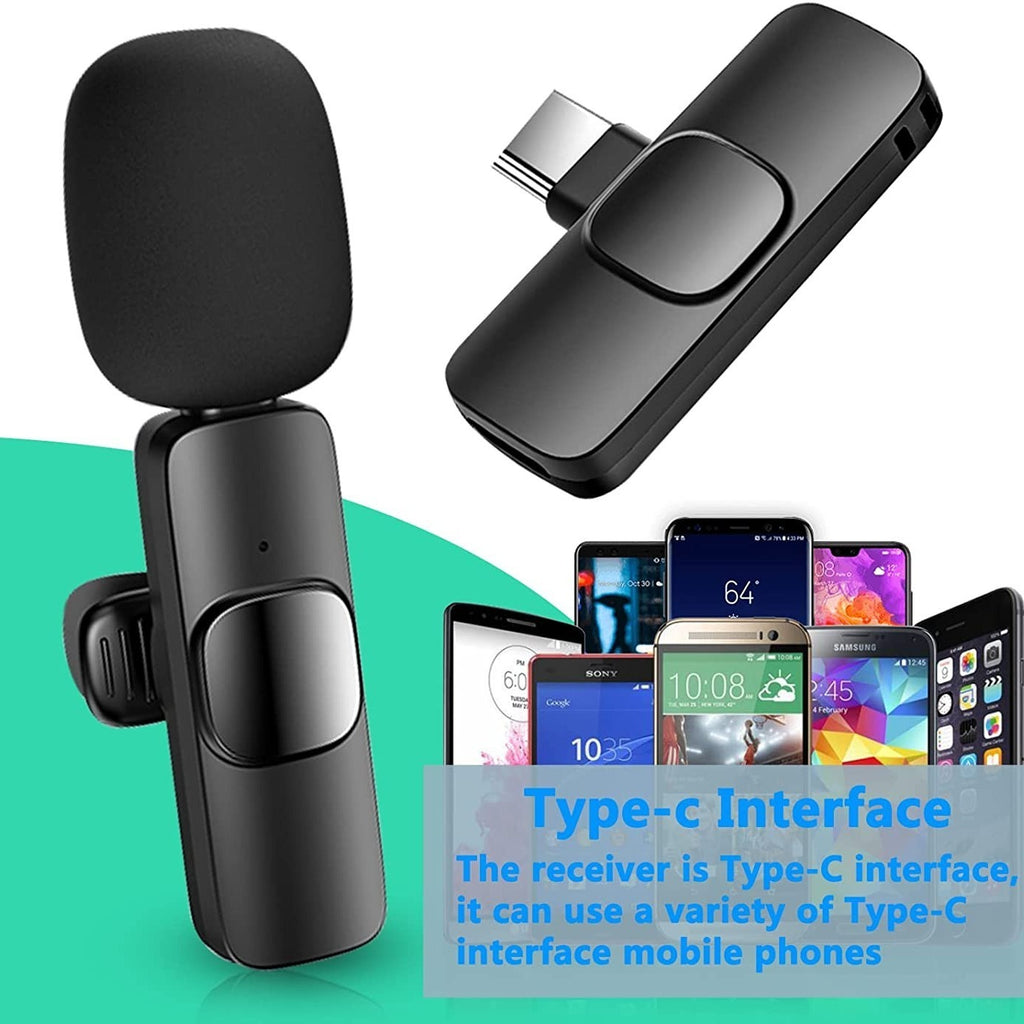 Wireless Lavalier Lapel Microphone For IPhone IPad Professional Wireless Clip Mic