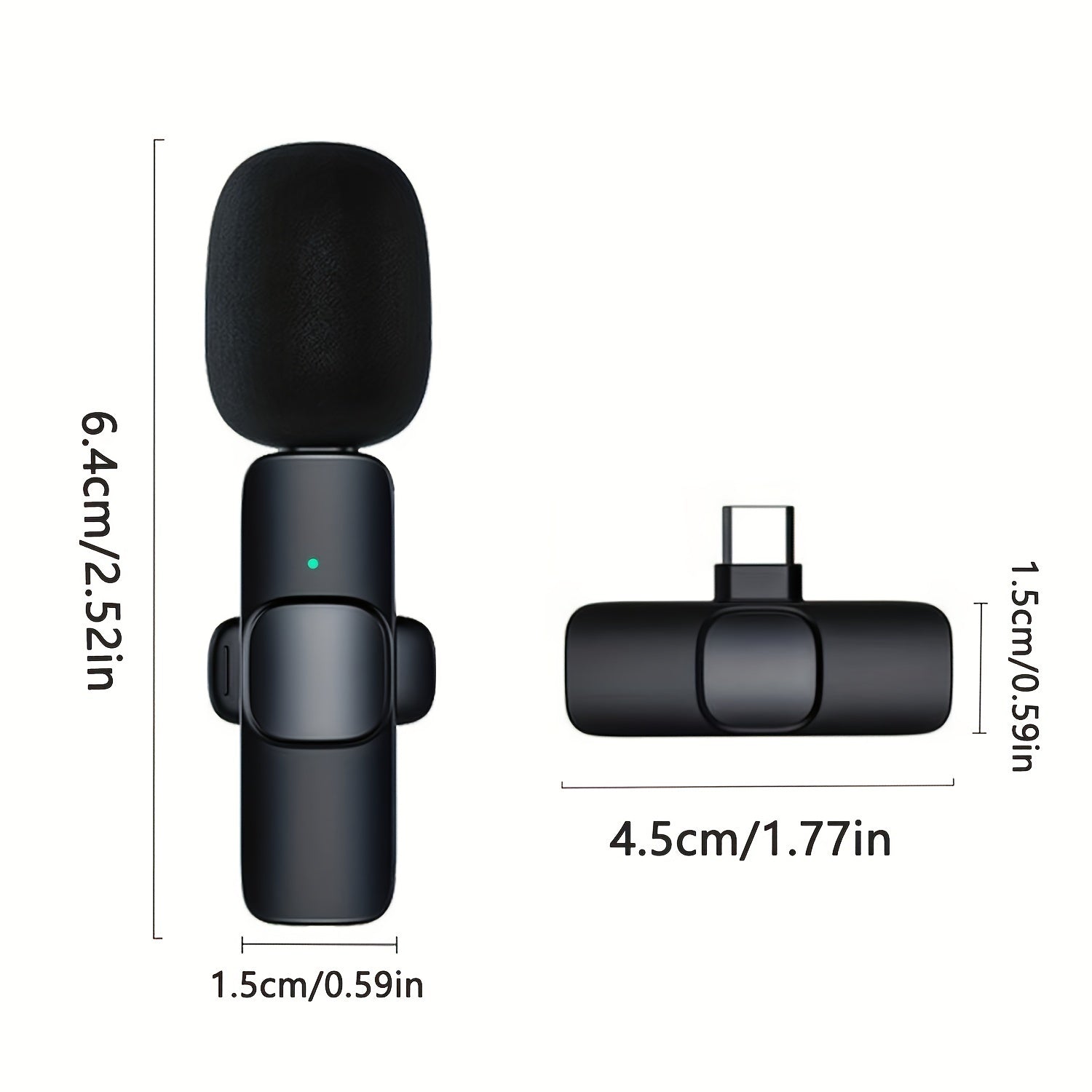 Wireless Lavalier Lapel Microphone For IPhone IPad Professional Wireless Clip Mic