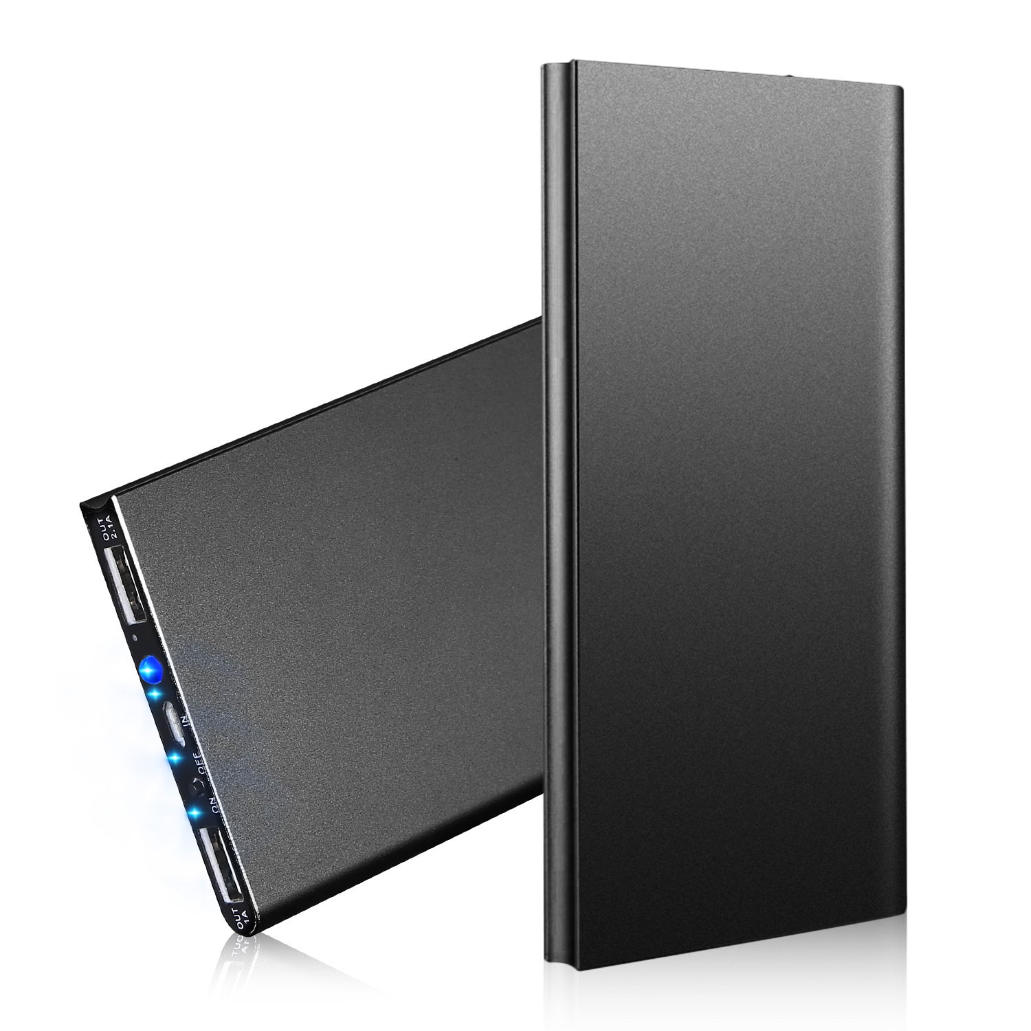 20000mAh Power Bank Ultra-thin External Battery Pack Phone Charger Dual USB Port