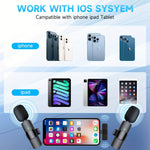 Wireless Lavalier Lapel Microphone For IPhone IPad Professional Wireless Clip Mic