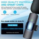 Wireless Lavalier Lapel Microphone For IPhone IPad Professional Wireless Clip Mic